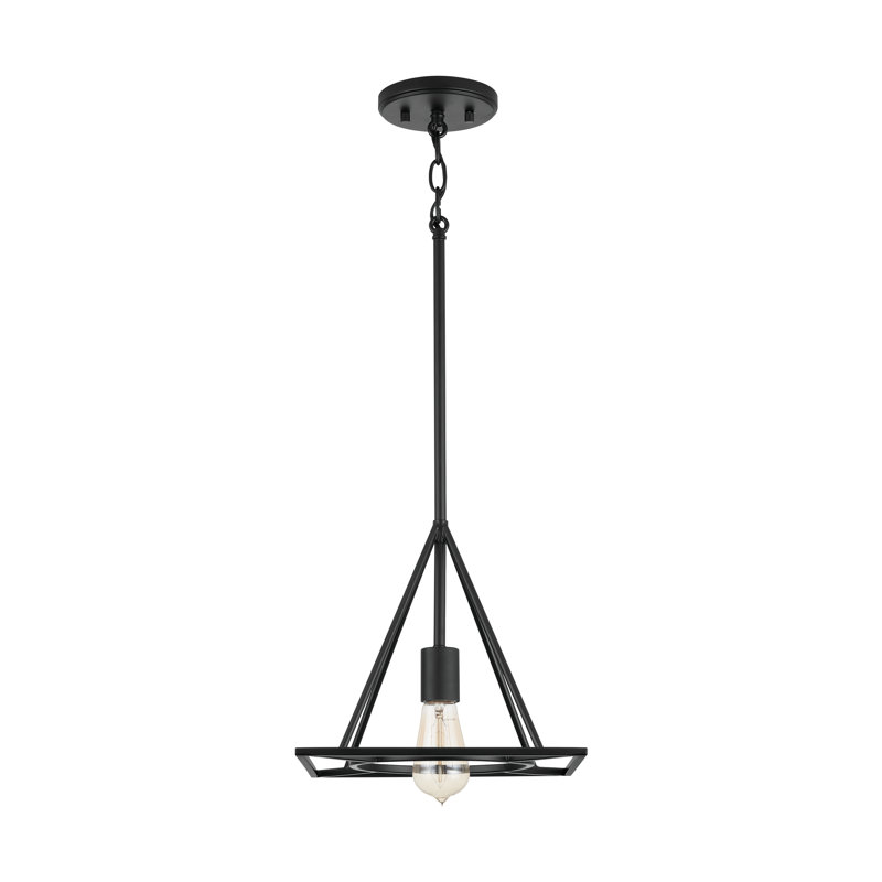 1 - Light Matte Black Single Pendant