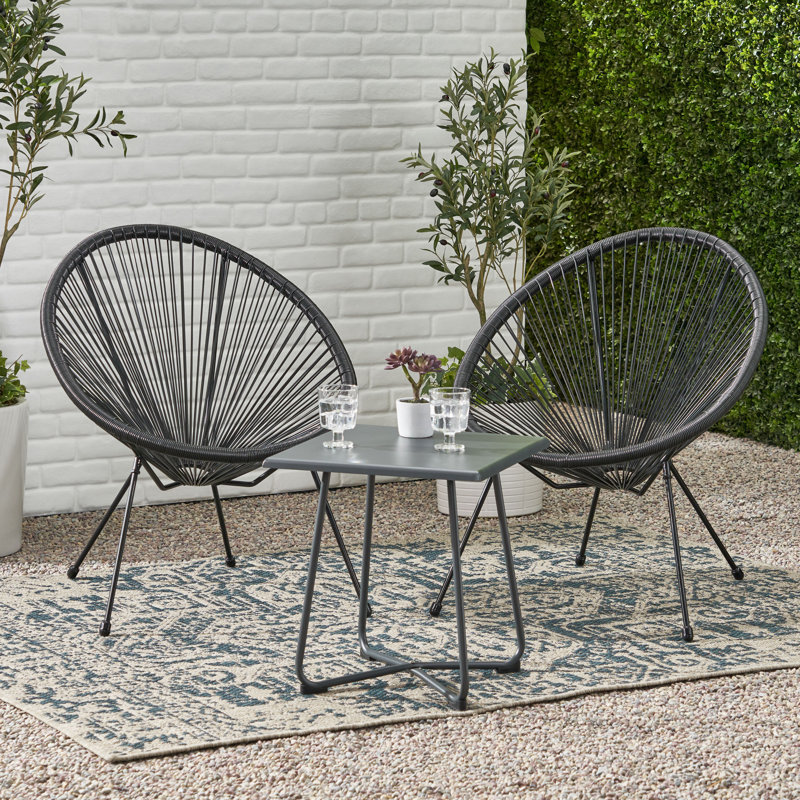 Josephson 2 - Person Patio Conversation Set, Teal
