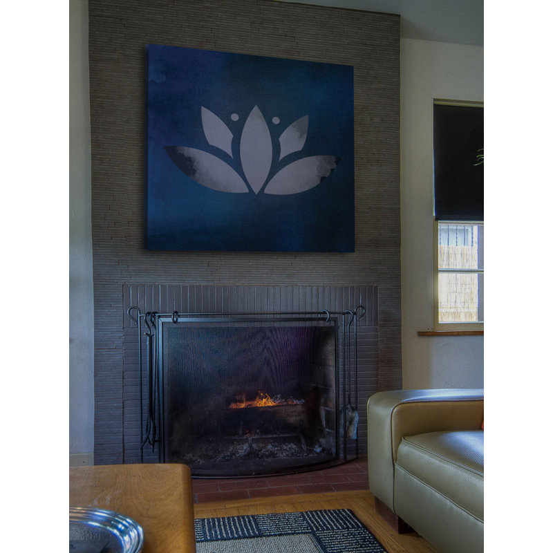 « lotus leaf » par diana alcala, reproduction d’art sur toile tendue, H 18 po x l 18 po x P 1,5 po