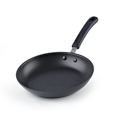Cook N Home Professional 9.5 Inch Hard Anodized Nonstick Frying Pan, Cooking Skillet with Stay-Cool Handles, Dishwasher Safe, Black