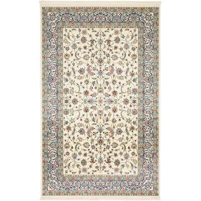 Jackson Oriental Ivory/Blue Area Rug