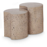 Ismah Iron Top End Table Set