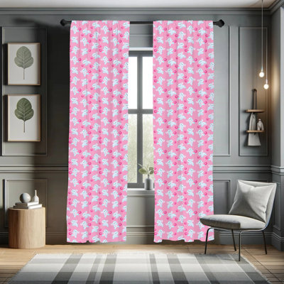Semi-Sheer Rod Pocket Single Curtain Panel