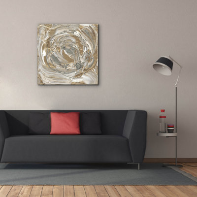 'Silver & Gold 2' by Alicia Ludwig Canvas Wall Art