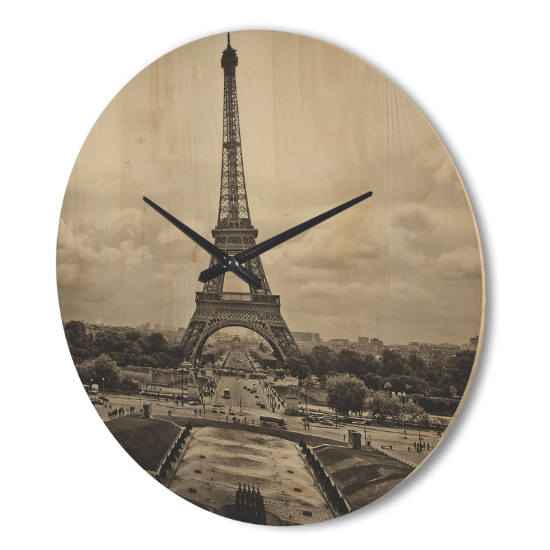 Vue de l'horloge murale Paris France, Très grand