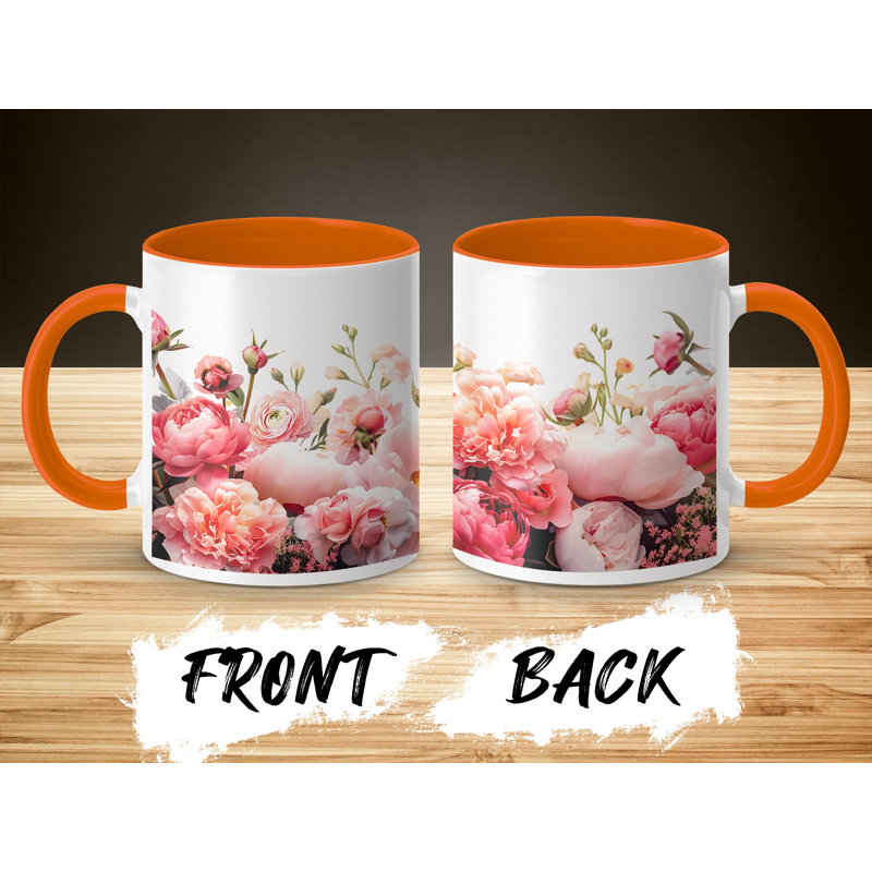 Ceramic Coffee Mug, Orange