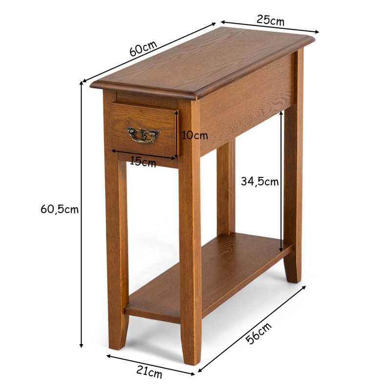 Avon End Table, Light Brown