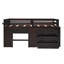 Lit mezzanine simple avec armoire et tablette-707698271
