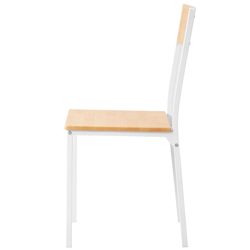 Archer-James 4 -Person Dining Set, Natural, Natural/White, White