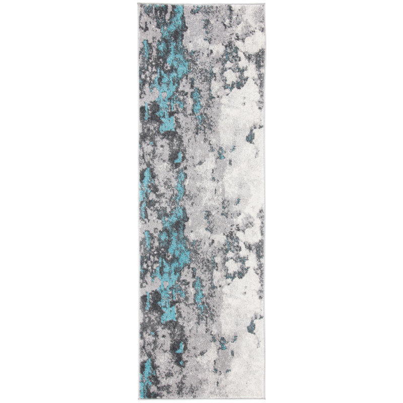 Heuer Performance Abstract Rug, Runner 2'6" x 12'