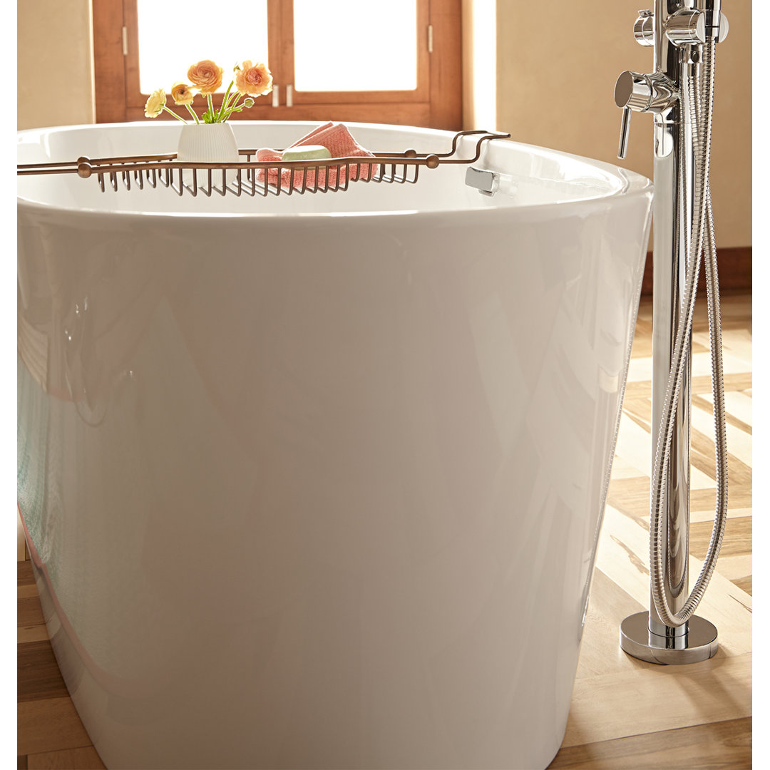 Serin 68.75'' x 31.25'' Freestanding Soaking Acrylic Bathtub American Standard