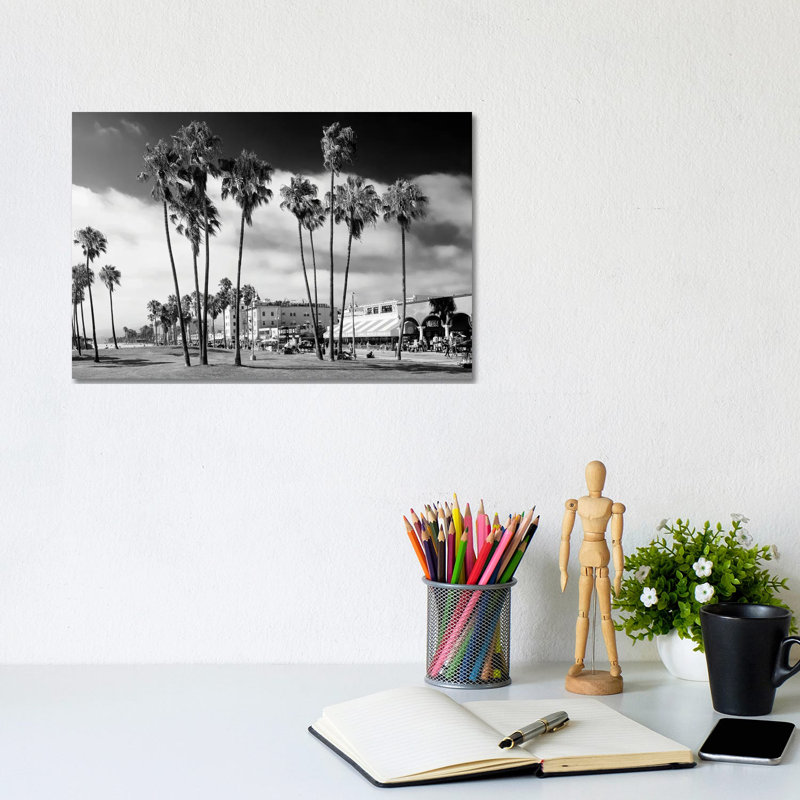 Venice Beach Palm Trees by Philippe Hugonnard - Wrapped Canvas Print, 20.32 cm H x 30.48 cm W