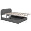 Lit plateforme tapissier double avec système de rangement hydraulique Veonka-155117524