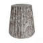 Table d'appoint d'extérieur sculptée Cleme, table de bout brune, table-630835732