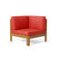 Ensemble de conversation modulaire en bois avec coussins Oana