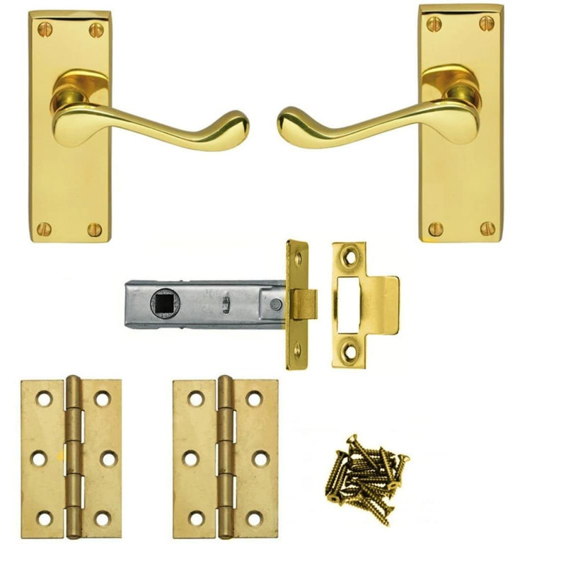  Victorian Scroll Lever Lock Door Handle