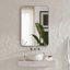 Miroir de salle de bain rectangulaire en métal argenté 30 po x 40 po, parfait pour rehausser le style et la fonctionnalité de tout mur.-1624377301-1629305873-1629440710