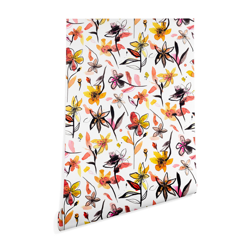 Panneau de papier peint adhésif et adhésif mat ninola design, L 4 po x l 24 po