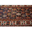 Blue Tribal Paisley Pattern Antique Caucasian Wool Hallway Runner Kazak Rug