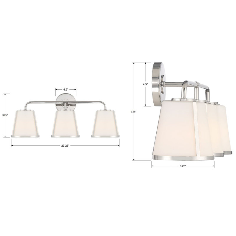 Ensemble de meuble-lavabo 3 lumières Marietta, Nickel