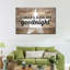 «Kiss Me Goodnight Love», impression sur toile-1578392174