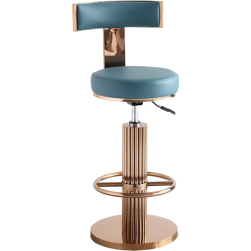 Tabourets de bar pivotants avec dossier, hauteur réglable moderne ...