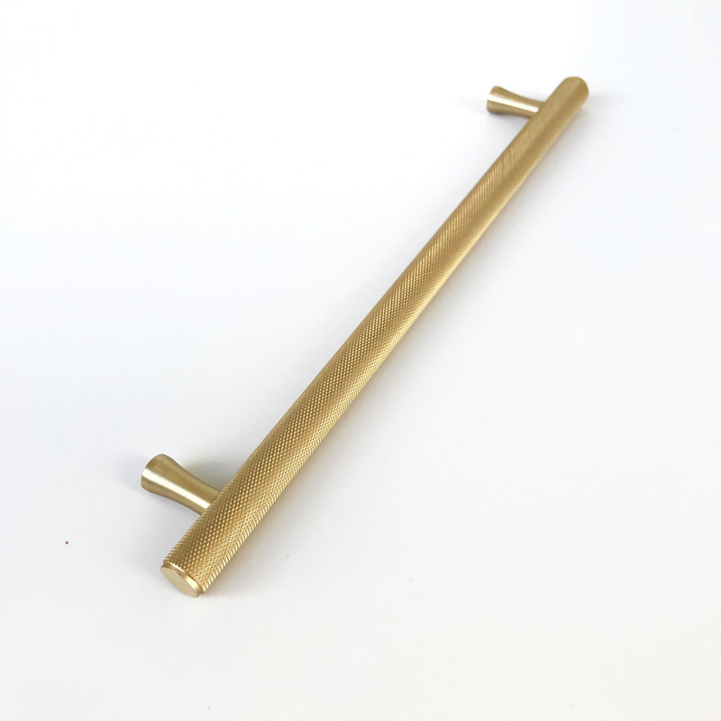 Texture 7 9/16" Center to Center Bar/Handle Pull, Brushed Brass