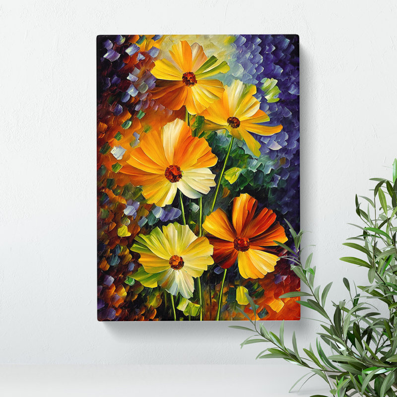A Selection Of Flowers No.2 - Print, No Matte, 50cm H x 35cm W x 3cm D, Wrapped Canvas