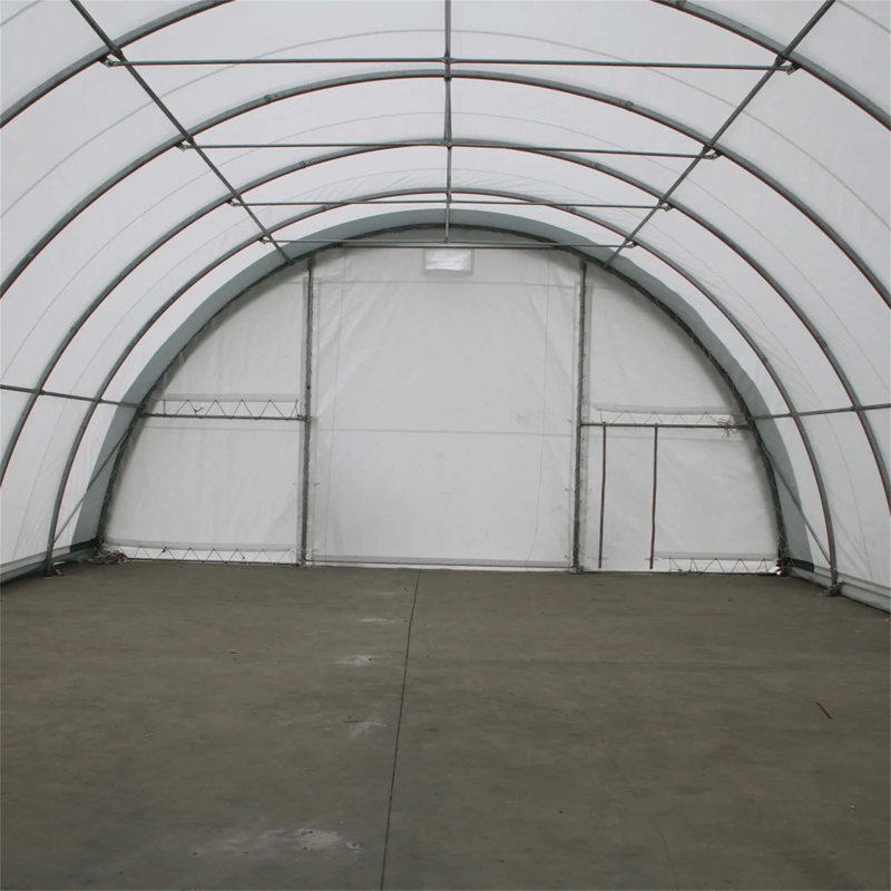 Single Truss Arch Storage Shelter, 180" H x 480" W x 360" D
