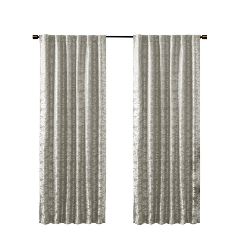 Rideau occultant avec passe-tringle Jacquard