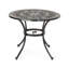 Table de salle à manger d'extérieur ronde en fonte d'aluminium (seulement les tables, pas de chaises)