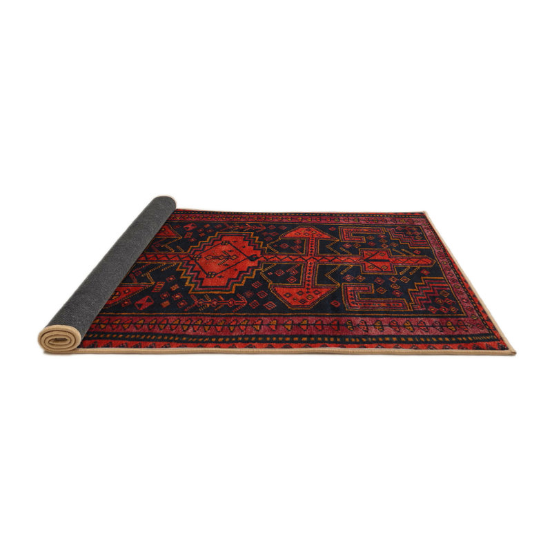 Tapis rouge à motif sud-ouest, Carré 8 pi