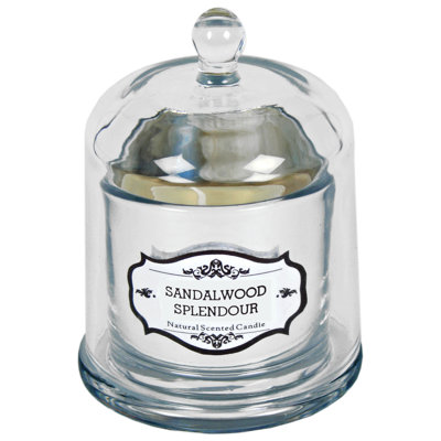 Scented Unscented Flameless Jar Candle with Glass Holder