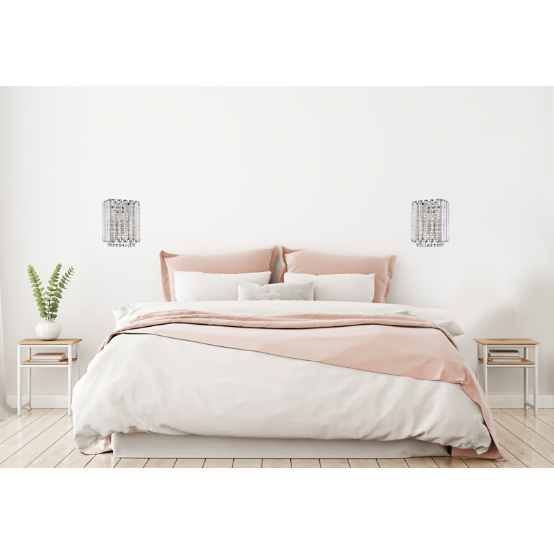 Annabella Steel Flush Mounted Sconce
