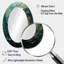 Miroir mural Majestic Motion Teal Spiral IV - Modern-1762121223
