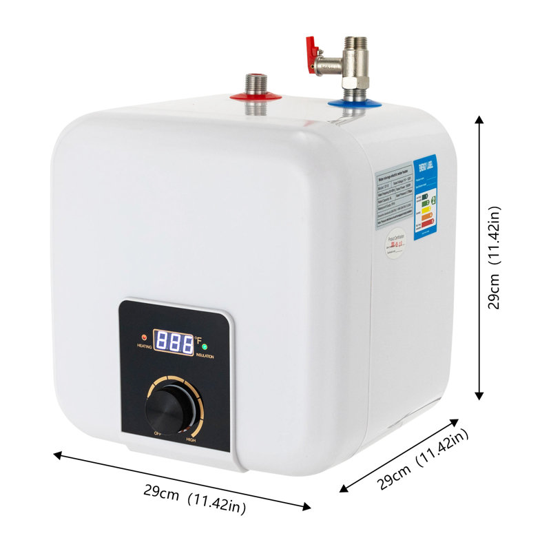 Chauffe-eau électrique 8L avec affichage DEL
