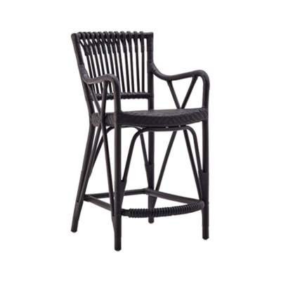 Tabouret de comptoir en rotin Blues