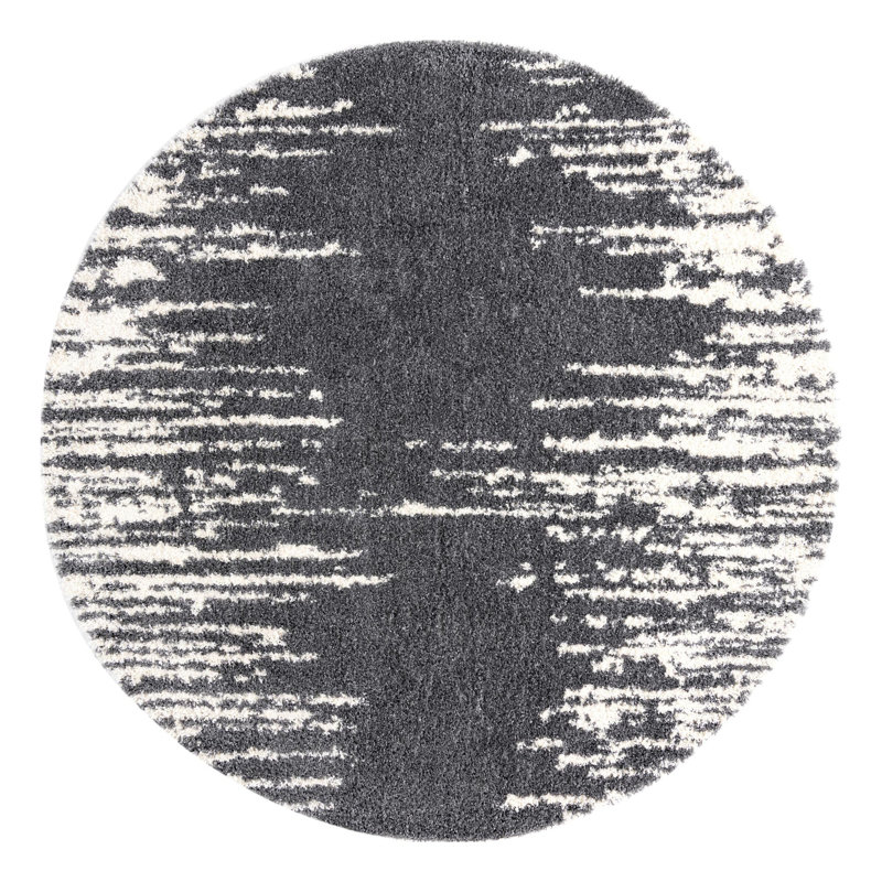 Tapis gris Trent Austin Design® Knupp, Rond 10 pi