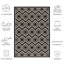 Tapis d'intérieur / extérieur à motif géométrique Deedrick-23234306