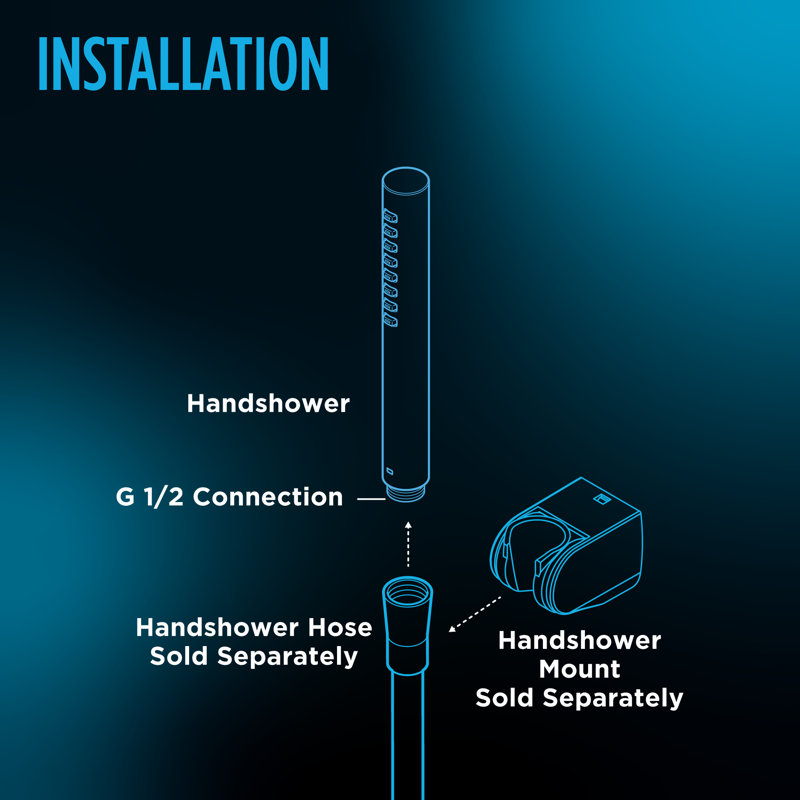 Douchette à main à jet unique 1,75 GPM TOTO® G Series avec technologie COMFORT WAVE, nickel brossé, Nickel brossé