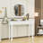 3-Drawer Wooden Makeup Desk with Mirror