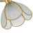 1-Light Traditional French Beveled Glass Semi Flush Mount