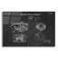 «Siren Blueprint Vernis Chalkboard», art mural en verre acrylique-41696487