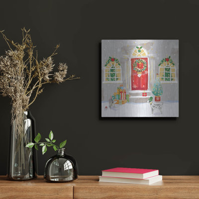 'Decorated For Christmas' by Elle Media Group Ltd Metal Wall Art, 12" x 12"