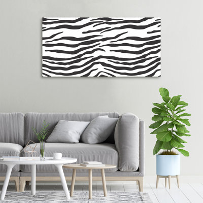 Zebra Background - Wrapped Canvas Print