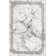 Gerde Marble Gray Abstract Pattern Flat-Pile Rug