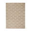 Hand Tufted Wool Geometric Shapes Area Rug in Brown-391476048