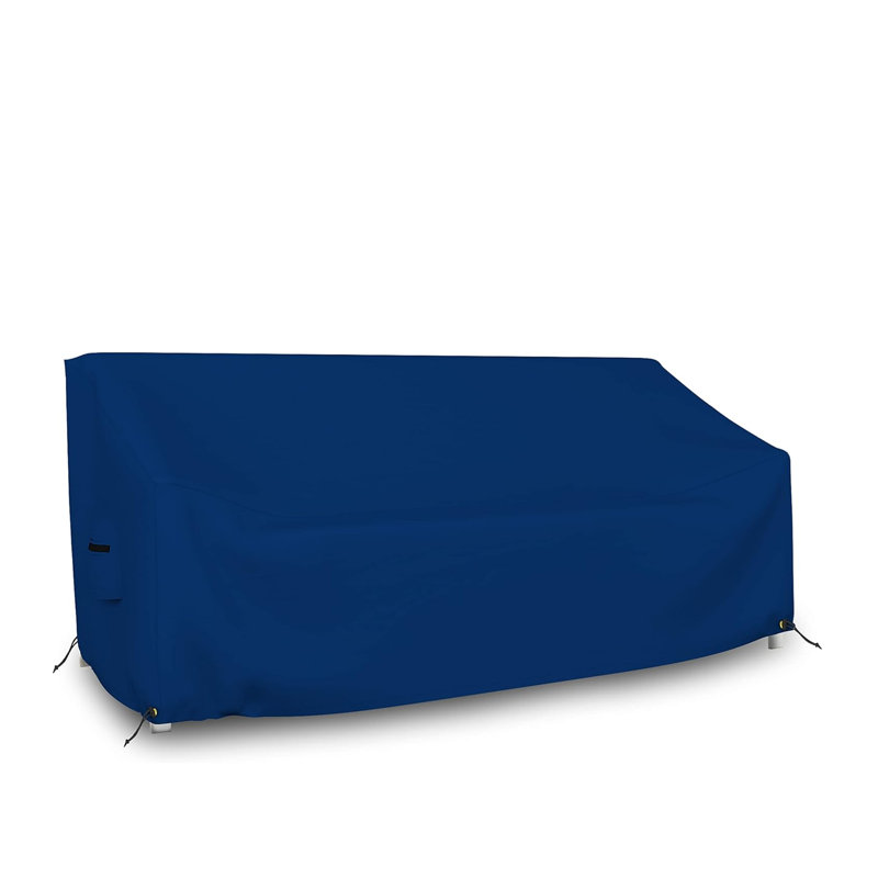 HeavyDuty Multipurpose Waterproof Outdoor Bench Cover, Patio Lounge 3-Seat Deep Bench Cover, Blue, 31" H x 58" W x 33" D