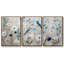 Oiseaux bleus au printemps, reproduction sur toile 3 pièces-1276788985-1276788990