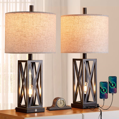Lampe de table en métal Vahrij